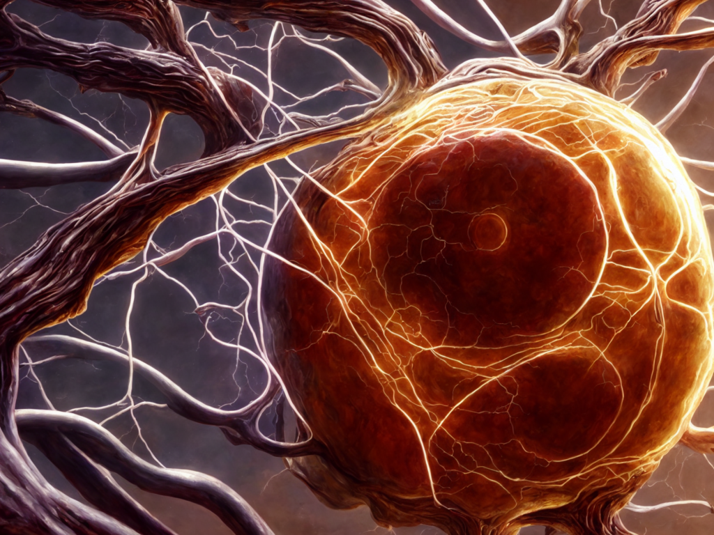 Ultra realistic illustration of immortal neuron, alien room, intricate, scifi, unique landscape, highly detailed, singularity